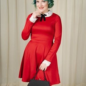 Sabrina Holiday Dress by Hell Bunny